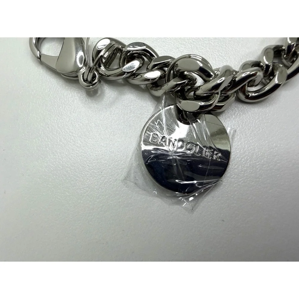 Bandolier Wristlet Circle Heart Charm Silver Strap for Bandolier Phone Case New - Picture 3 of 5